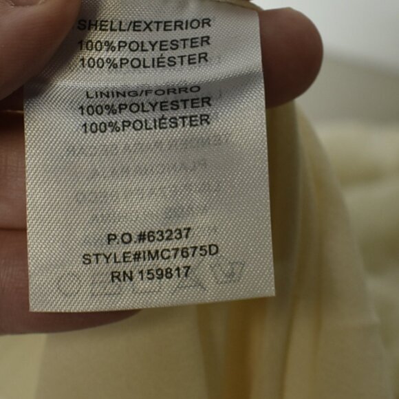 Altar'd State Women's Dress Mylee Textured Crepe Midi Puff Sleeve Ivory - Picture 7 of 8